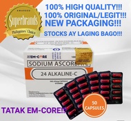 50 CAPSULES/ALKALINE C/24 ALKALINE C/ALKALINE/VITAMIN C/VITAMIN C/IMMUNE BOOSTER/EMCORE PRODUCT ORIGINAL/AUTHENTIC/NON ACIDIC /FDA APPROVE/SUPERBRAND AWARDEE