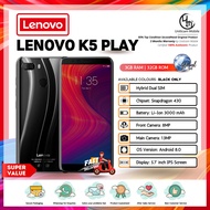 🇲🇾 [SHIP IN 24HRS]Lenovo K5 Play (3GB+32GB)100%ORIGINAL 95%CONDITION SECONDHAND PHONE WITH ⭐️3 MONTH