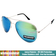 Imported Polarized Aviator Mirror Men's Sunglasses