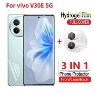 Vivo V30E 5G เลนส์กล้องหลัง3in1ฟิล์มป้องกันสำหรับ Vivo V30E VivoV30E VivoV30 Vivo V30e 2024ไฮโดรเจลฟ