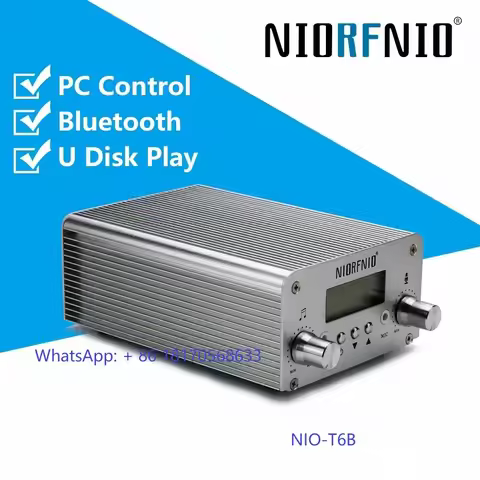 NIO-T6B high-fidelity stereo audio car FM transmitter Bluetooth function PC control U disk playback 
