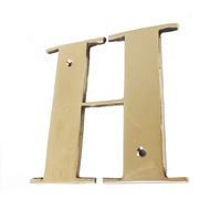 4" Classic Letters Home Office Shop Hotel Brass Brass Alphabet/ - H