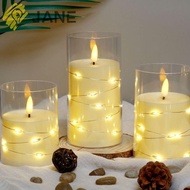 JANE LED Candles, Home Decor Acrylic Electronic Candle Light, Quality Battery Powered Wedding Decor LED Candle Set Christmas