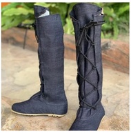 รองเท้านินจา CS SHOES CS1006 พื้นยางแก้วยาว เชือกไขว้ ทำจากผ้าเหนียวพิเศษ(เคลือบกันน้ำ) Hand Made