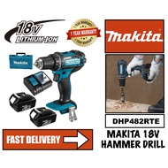 MAKITA DHP482RTE Cordless Hammer Drill Driver 18V