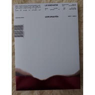 original lesserafim unforgiven dusty amber album
