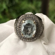 RING AQUAMARINE GEMSTONEnatural
