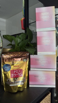 Meiji Amino Collagen Premium & Mumo 150000 Collagen Drink