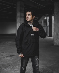 RA CLOTH JAKET CAGOULE POLOS HITAM VLIEGER JACKET PARASUT PRIA TERBARU