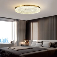Light Luxury New Ceiling Lamp Bedroom Main Light Ultrathin and Simple Study Cloakroom Copper Cloakroom Aisle Lamps