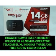 3000MAH HUAWEI E5577S-603 SUPPORT SLOT ANTENA MODEM WIFI TELKOMSEL MAX dan XL GO MAX UNLOCK OPERATOR