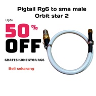 Pigtail rg6 to sma male orbit star 2