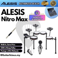 ALESIS Nitro Max Electronic / Digital Drum Set Kit for Beginner to Advance Level ( NitroMax / Nitro-Max )