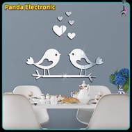 Limited-time offer!! Acrylic Branch Bird Love-shape Mirror Sticker 3d Waterproof Self-adhesive Diy Valentine Day