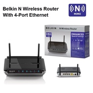BELKIN MIMO N WIRELESS 802.11N ROUTER N300 WITH 4-PORT ROUTER