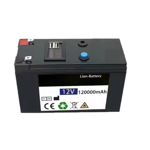12V 120000mAh New general-purpose Lithium Rechargeable Battery Pack for Charger Spray LED Light Batt