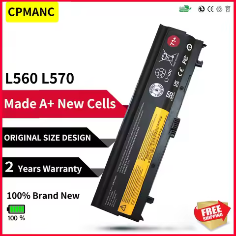 CPMANC Laptop Battery SB10H45071 00NY486 for Lenovo for ThinkPad L560 L570 SB10H45073 SB10H45074 SB1