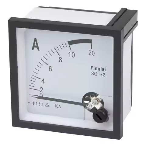 SQ-72 pointer 72*72mm AC ammeter 1A 2A 3A 5A 10A 15A 20A 30A 50A connect directly analog AMP meter C
