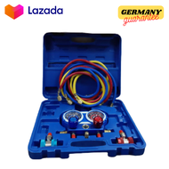 เกจ์วัดน้ำยาแอร์ เกจ์ชาร์ตน้ำยาแอร์ R12 R22 R134A R410 R32 สายยาว 72" พร้อมคอปเปอร์ เครื่องมือช่างแอ