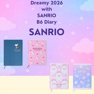 SANRIO 2026 B6 Horizontal Rule Diary - October Start Planner