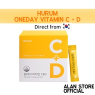 Oneday Vitaminn C+D / Hurum daily Vitamin / Korea Vitamin C+D 2g x 10~100 sticks