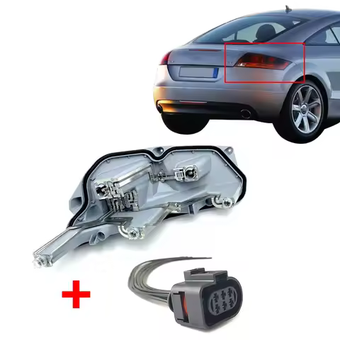 For Audi TT 8J MK2 2006-14 Left Right Rear O/S Tail Light Bulb Holder & Prewired Plug Harness 8J0945