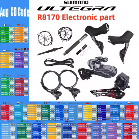 Shimano ULTEGRA Di2 R8170 Electronic Part 2x12S R8170 Brake R8150 Front Rear Derailleur Without Cran