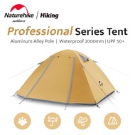 Naturehike New P Series Classic Camping Tent 2/3/4 Persons 210T Double Layer Waterproof Family Tent Outdoor Portable Aluminum Pole Beach Tent