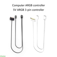 dusur Motherboards ARGB SYNC Splitters 5V 3Pin ARGB SYNC HUB Transfer Extension Cable
