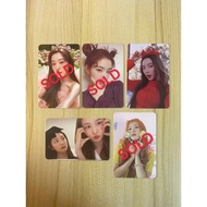 WTS RED VELVET IRENE SEULGI PHOTOCARDS