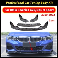 Accessories Front Bumper Lip Chin Guard Facelift For BMW 3 G20 G21 G28 2019 2020 2021 2022 M Sport 3