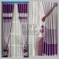 Gorden Blackout Import Motif Pelangi Rainbow Untuk Jendela Lebar Minimalis Pintu Smokring Panjang