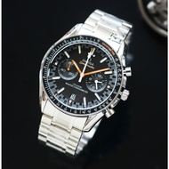 Omega Omega Speedmaster series quartz movement watch men Rui watch 44.25mm dial stainless steel case stainless steel band