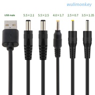 WU USB DC 5.5x2.1mm 5.5x2.5mm 3.5x1.35mm 4.0x1.7mm 2.5x0.7 mm Charging Line