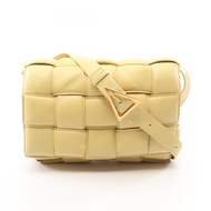 【二手】Bottega BOTTEGA VENETA女士黃色皮革卡帶肩背包