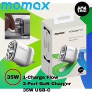 MOMAX - 1-Charge Flow 35W 雙USB-C端口 GaN 雙輸出充電器 水系列 UM51