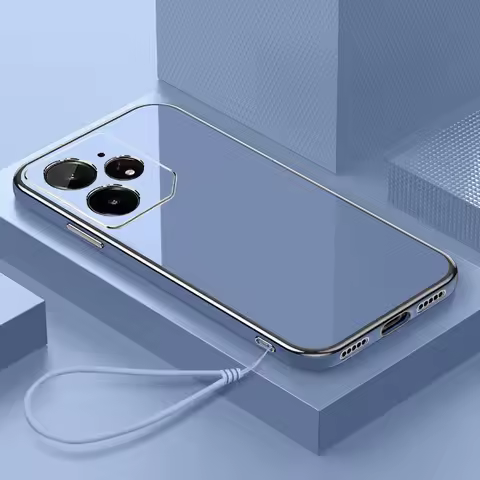 For Realme Neo 7 Case Realme Neo7 SE Luxury Square Plating Realme Neo7 Phone Case ShockProof Silicon