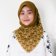 TUDUNG BAWAL PASHMINA CORAK OMBAK / PASHMINA SQUARE WAVY PATTERN