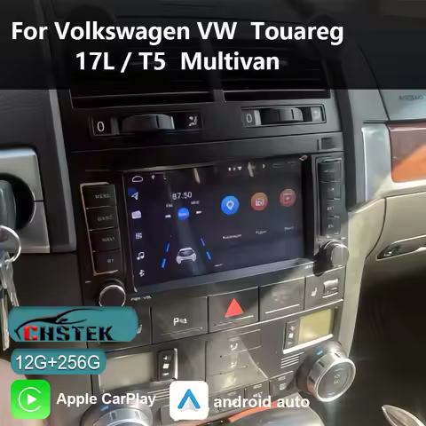 CHSTEK Android13 Car Radio Android Auto 12+256G Carplay for Volkswagen Touareg 1 7L 2002-2010 T5 Nav
