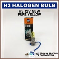 H3 12V 55W PURE YELLOW Halogen Bulb Fog Lamp Light Hansa Auto Car Automotive Bulb ―
