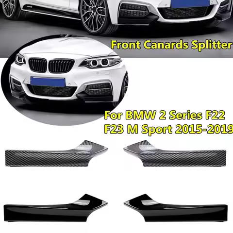 Car Front Bumper Splitter Diffuser Spoiler For BMW 2 Series F22 F23 M235i M240i 218i 218d 220i 220d