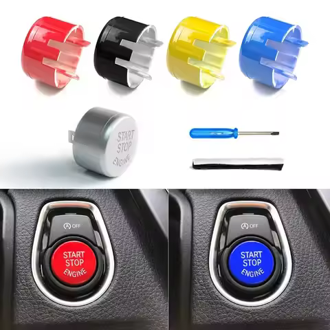 Engine START STOP Button Cover Key Decor For BMW 1 3 5 7 Series F20 F22 F30 F10 F11 F01 F02 F15 F16 