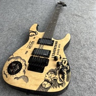 ESP LTD Kirk Hammett Ouija Electric Guitar Yellow Professional Guitar