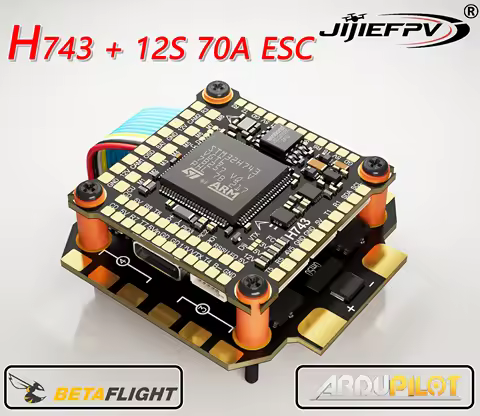 H743 Flight Controller Support BetaFlight Ardupilot FC H743 Stack 12S 70A 4in1 ESC For 5inch DJI RC 