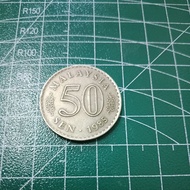Syiling Lama Malaysia 50 sen 50 cent Coin 1985.