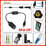 Car Cigarette Lighter Socket USB 5V To 12V Converter Adapter Wired Controller Plug Connector Adapter