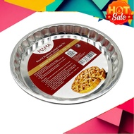 PLUS Loyang Bulat, Tray Bulan, Aluminium Round  Shape Fluted  Cake Tin 9.5inch