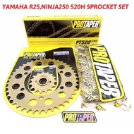 [ COMBO SET ] PROTAPER 520H 520 H FRONT / REAR SPROCKET SET + CHAIN 520H 120L XRC ORING R25 / MT25 /
