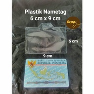 TERLENGKAP Plastik Nametag 6 cm x 9 cm ID Card Name Tag