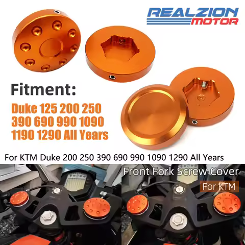 RZ Duke 250 390 Front Fork Decorative Cover Suspension Top Cover Shock Absorber Cap For KTM RC Duke